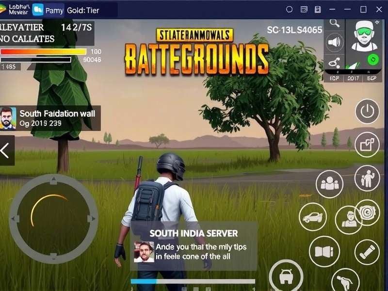 PUBG Mobile Gold Tier gameplay on South India server with Tamil chat