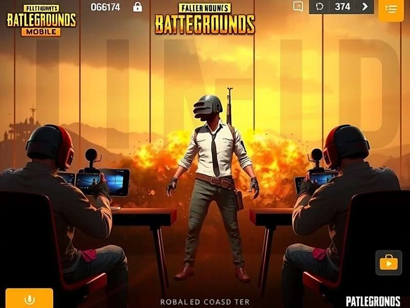 Indian internet cafe hosting PUBG Mobile Gold Tier tournament with players competing on mobile phones